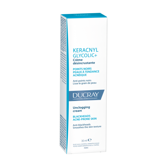 du_keracnyl_glycolic+_unclogging-cream_Front_OuterPackaging_30ml_3282770141467