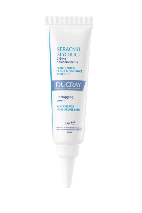 du_keracnyl_glycolic+_unclogging-cream_front_tube_30ml_3282770141467