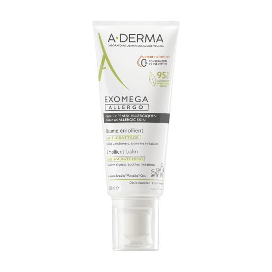 AD_EXOMEGA-ALLERGO_BAUME-EMOLLIENT_PACKSHOT_FRONT_200ML_3282770149814